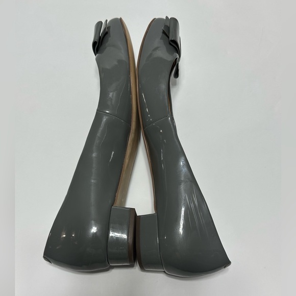 J.Crew Women's Double-Bow Flats Size 8.5 Grey Patent Polyurethane style#… - Picture 11 of 15